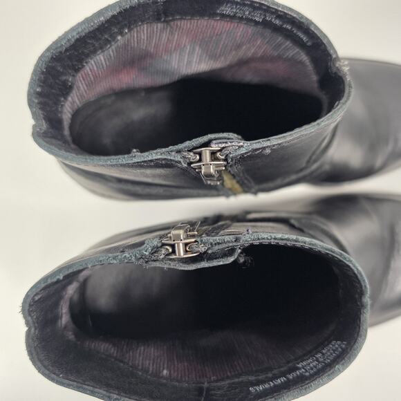 Born Women's Leather Chelsea Ankle Boots Bootie Black Size 8.5M Heels - Picture 9 of 11